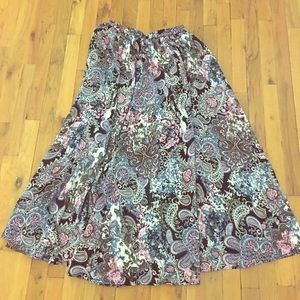 Bohemian Multicolored Maxi Skirt